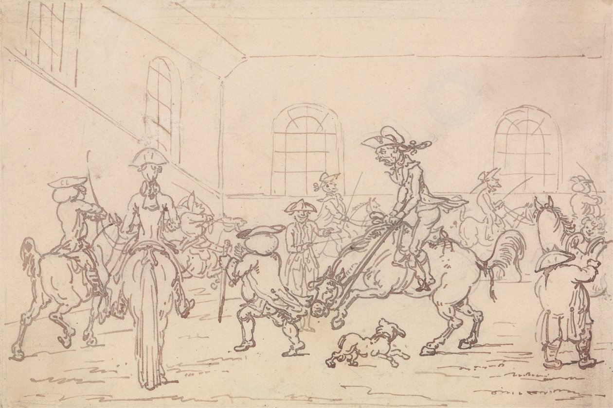 Escuela de equitación de Thomas Rowlandson