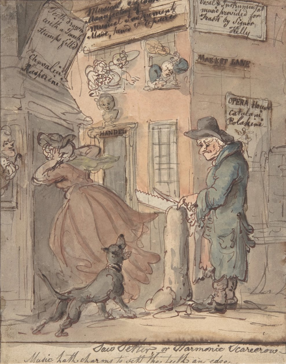 El ajustador de sierras, 1780-1827 de Thomas Rowlandson
