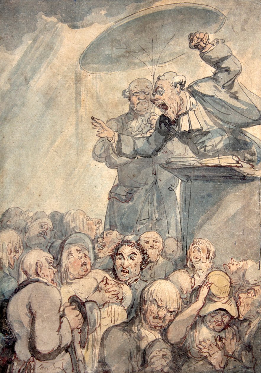 La Hechicera (acuarela) de Thomas Rowlandson