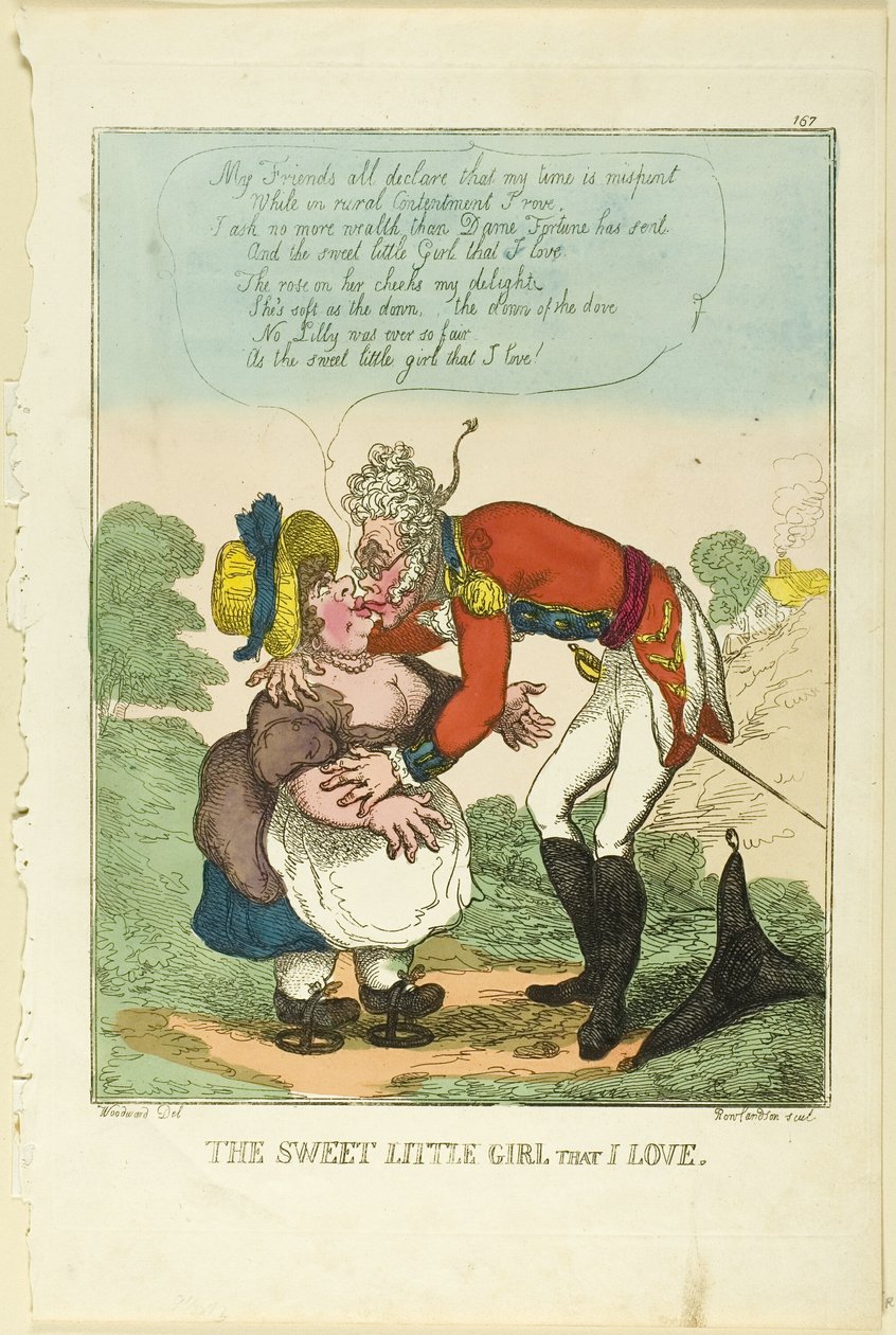 La dulce niña que amo de Thomas Rowlandson