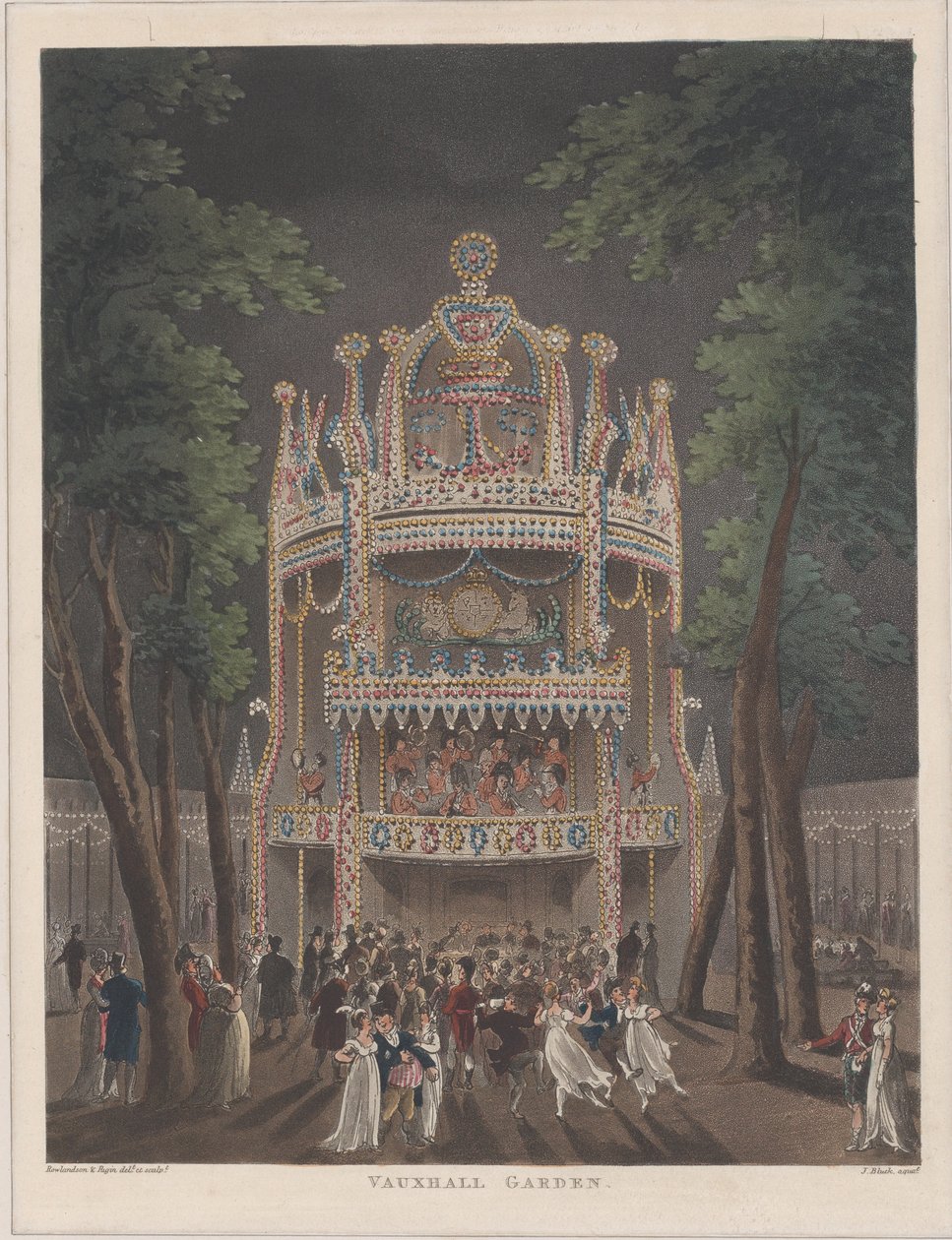 Jardín de Vauxhall de Thomas Rowlandson