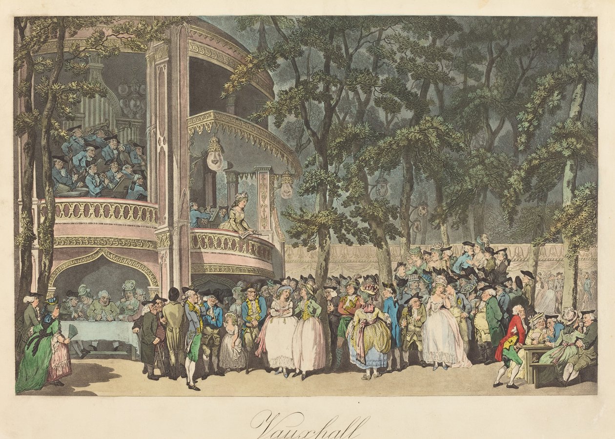 Jardines de Vauxhall de Thomas Rowlandson