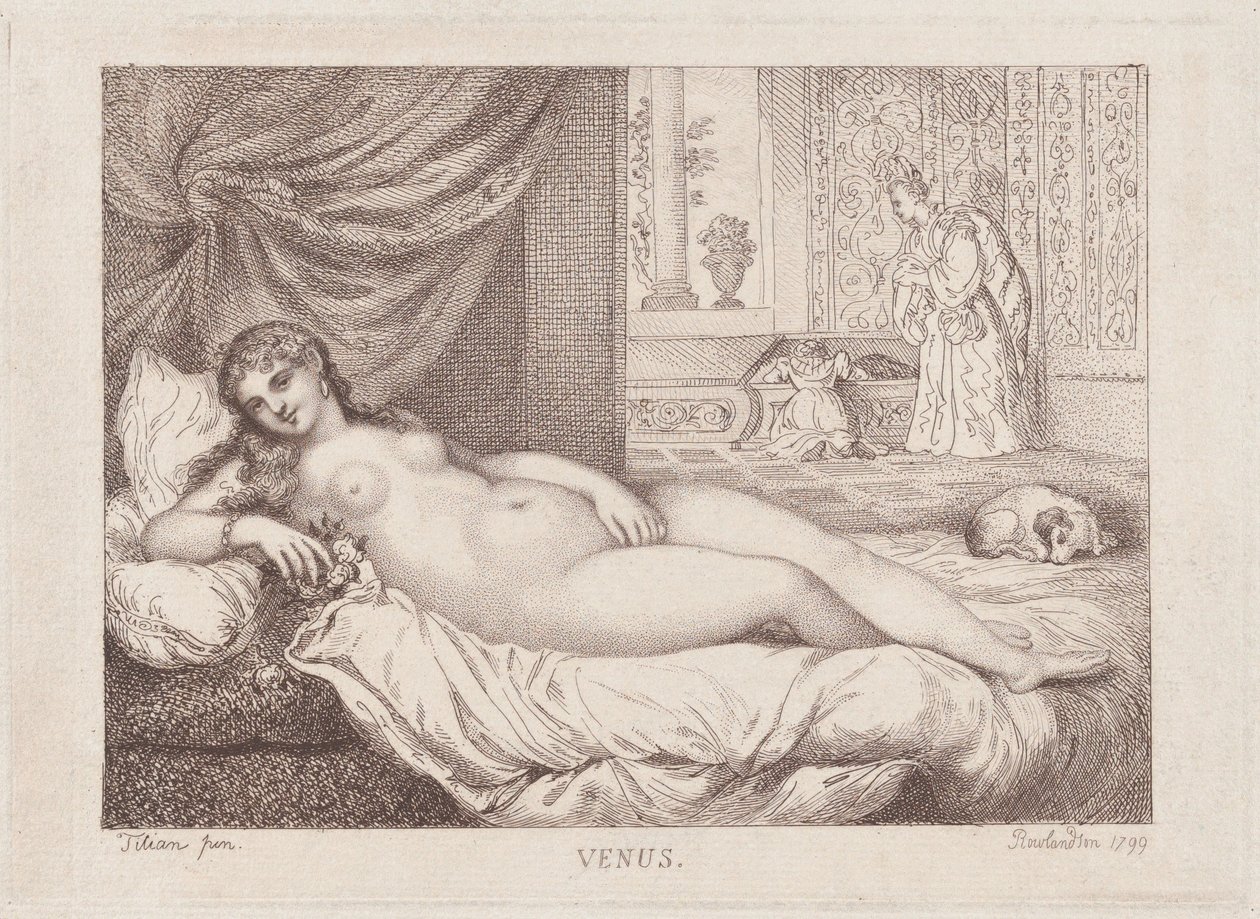 Venus de Urbino, 1799 de Thomas Rowlandson
