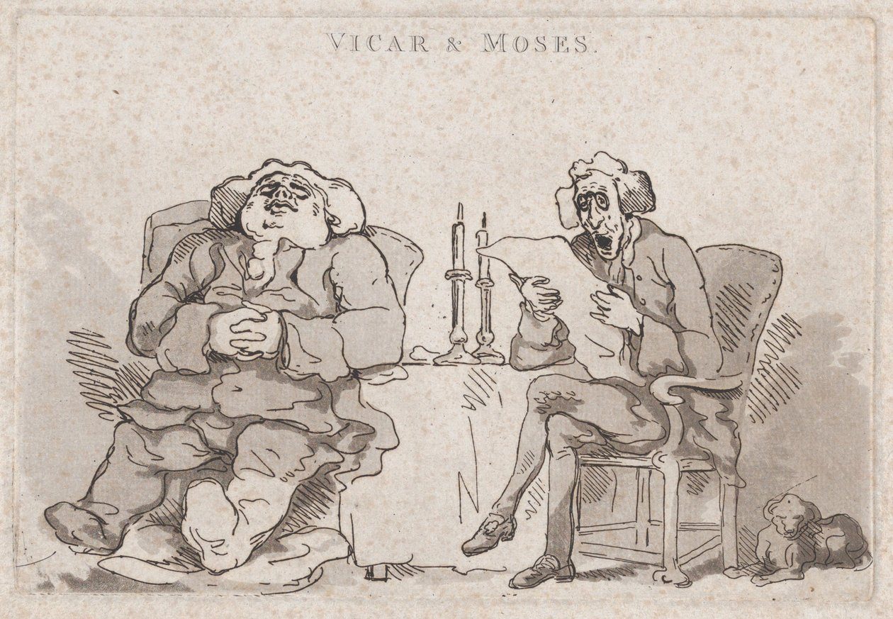 Vicar y Moses de Thomas Rowlandson