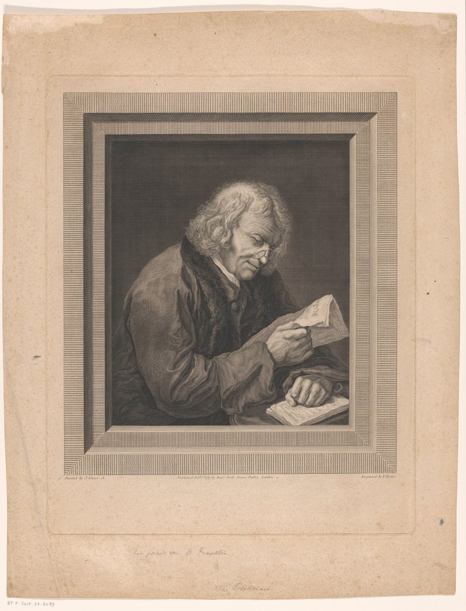 Portret de Benjamín Franklin El político de Thomas Ryder (I)