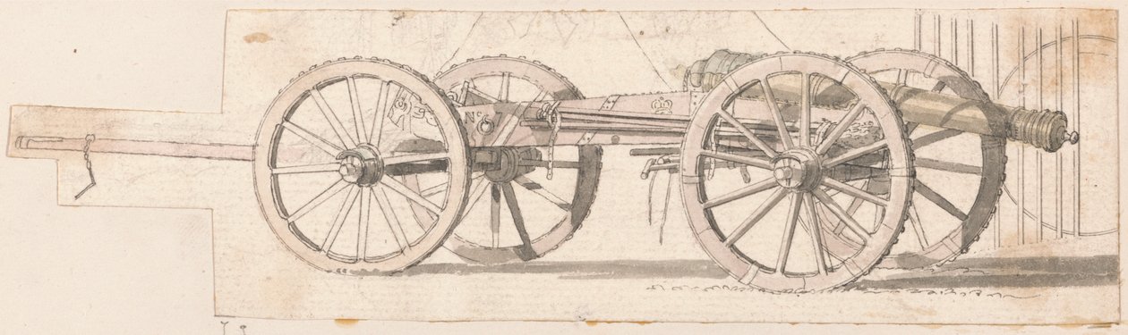 Gun and Limber, No. 7 de Thomas Sandby