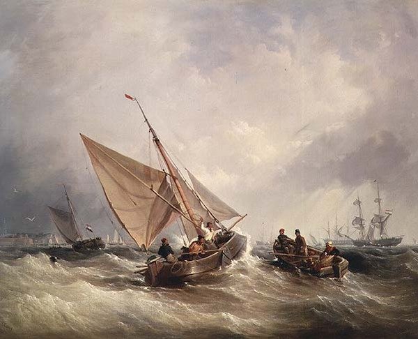 Escena de Embarcaciones de Thomas Sewell Robins