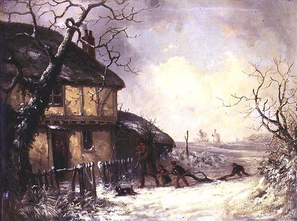 Llevando la leña a casa de Thomas Smythe