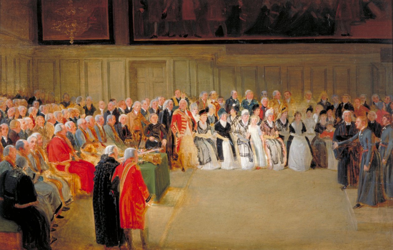 Hospital de Cristo, Día de San Mateo, 1798 de Thomas Stothard