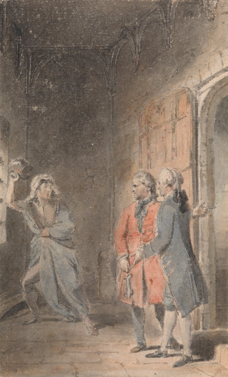 Ilustración a la huérfana virtuosa de Thomas Stothard