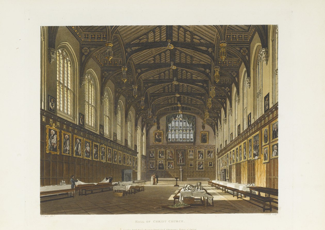 Sala de Christ Church, 1814 de Thomas Tomkins