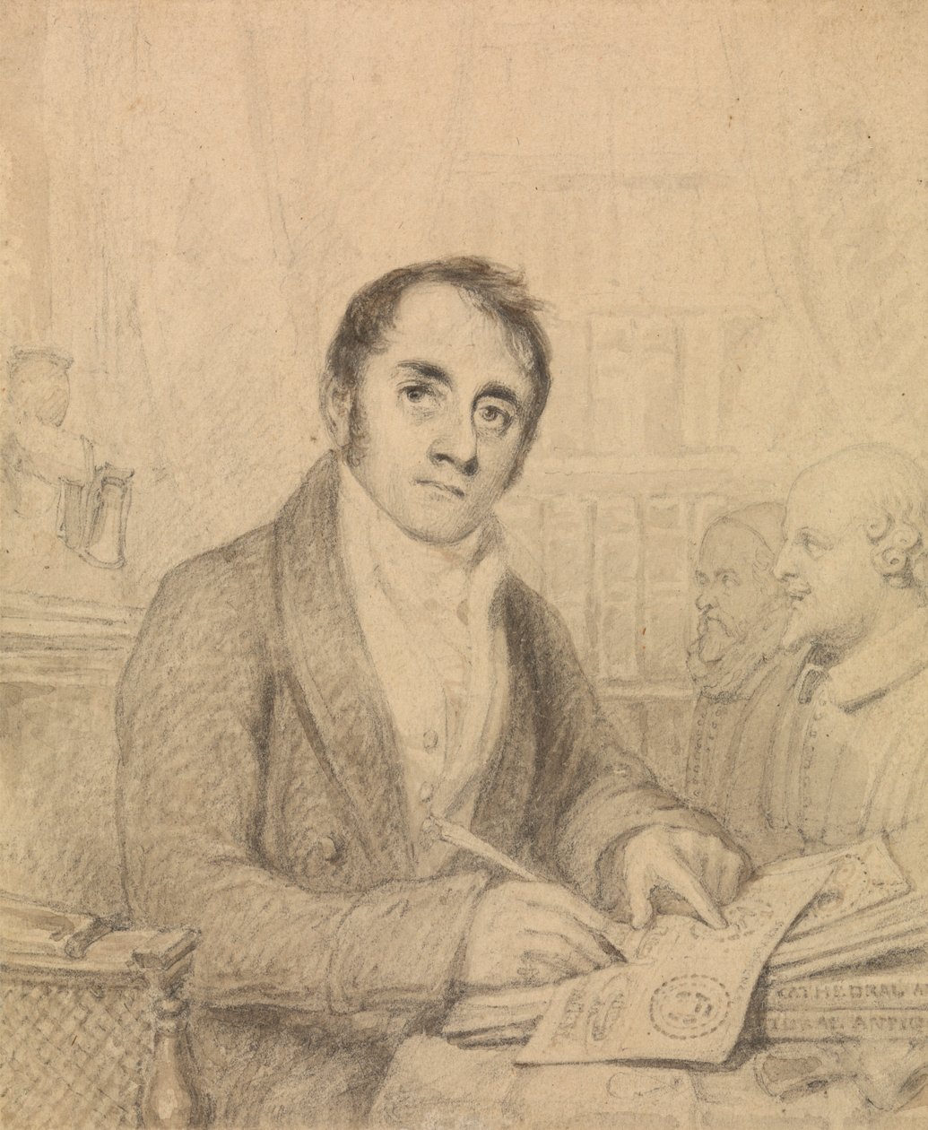 John Britton, F.S.A. de Thomas Uwins