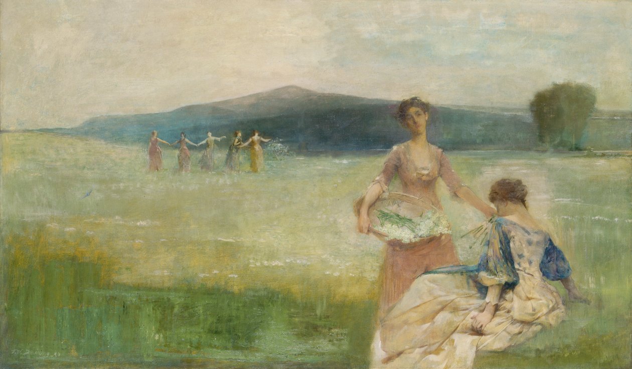 Primavera, 1890 de Thomas Wilmer Dewing