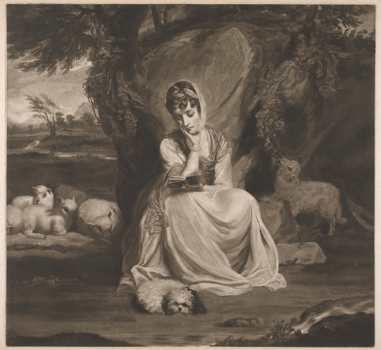 Sra. Frances Ann Crewe como Santa Genoveva de Thomas Watson
