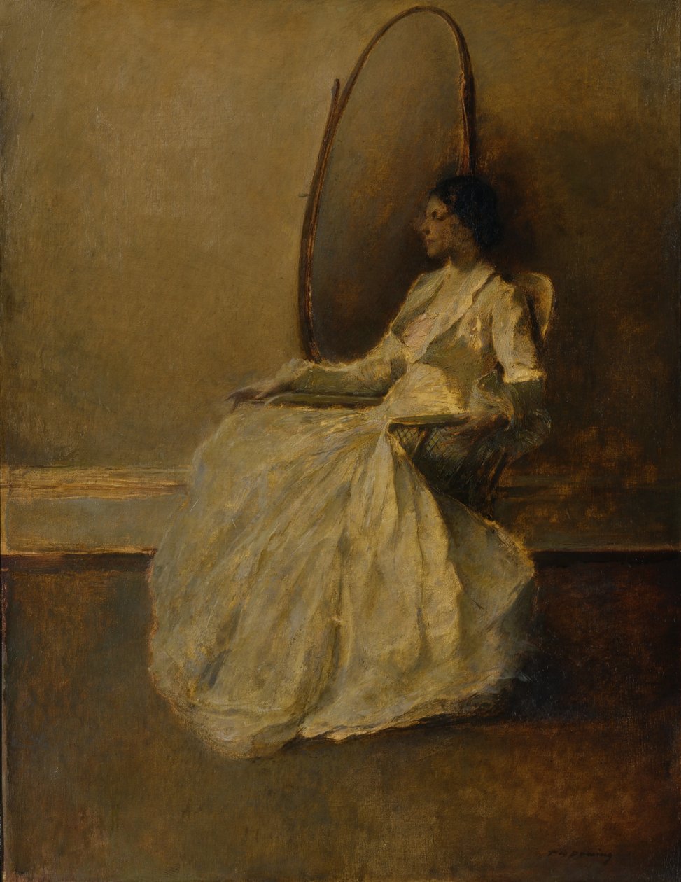 La Dama de Blanco (nº 1) de Thomas Wilmer Dewing