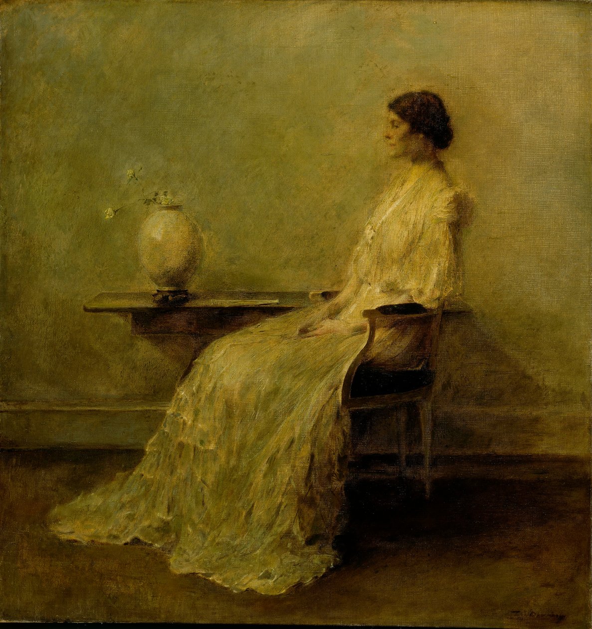 La Dama de Blanco (nº 2) de Thomas Wilmer Dewing