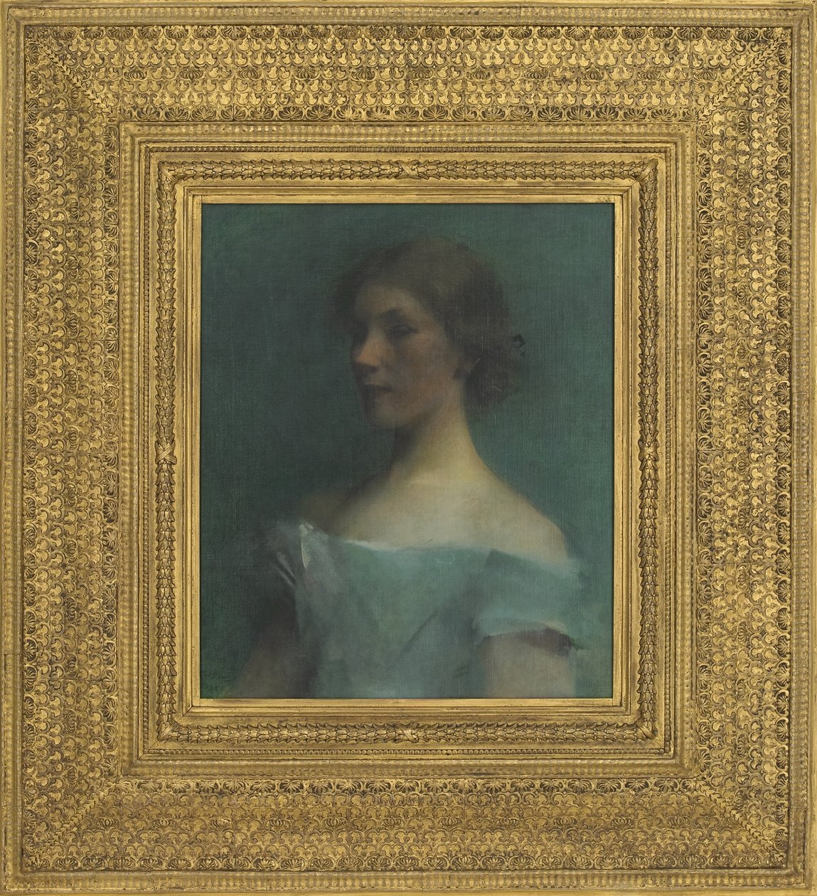 Retrato en Azul, 1898 de Thomas Wilmer Dewing