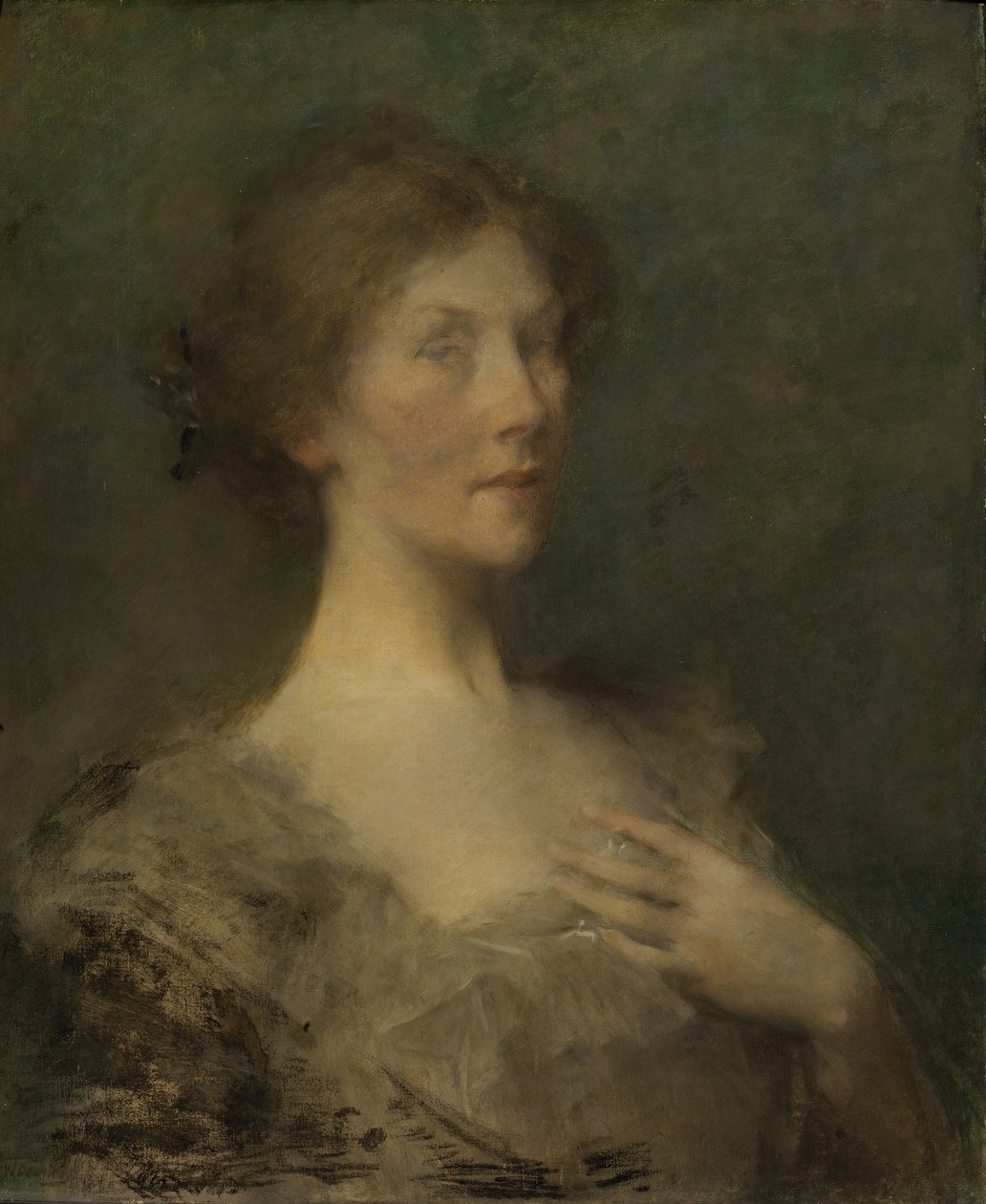 Retrato de una dama de Thomas Wilmer Dewing