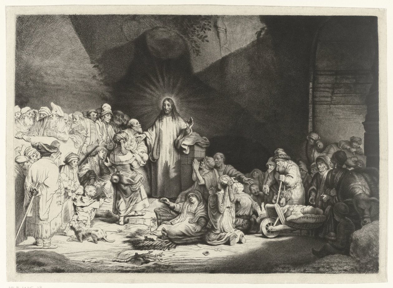 Predicando a Cristo (La impresión de los cien florines) de Thomas Worlidge