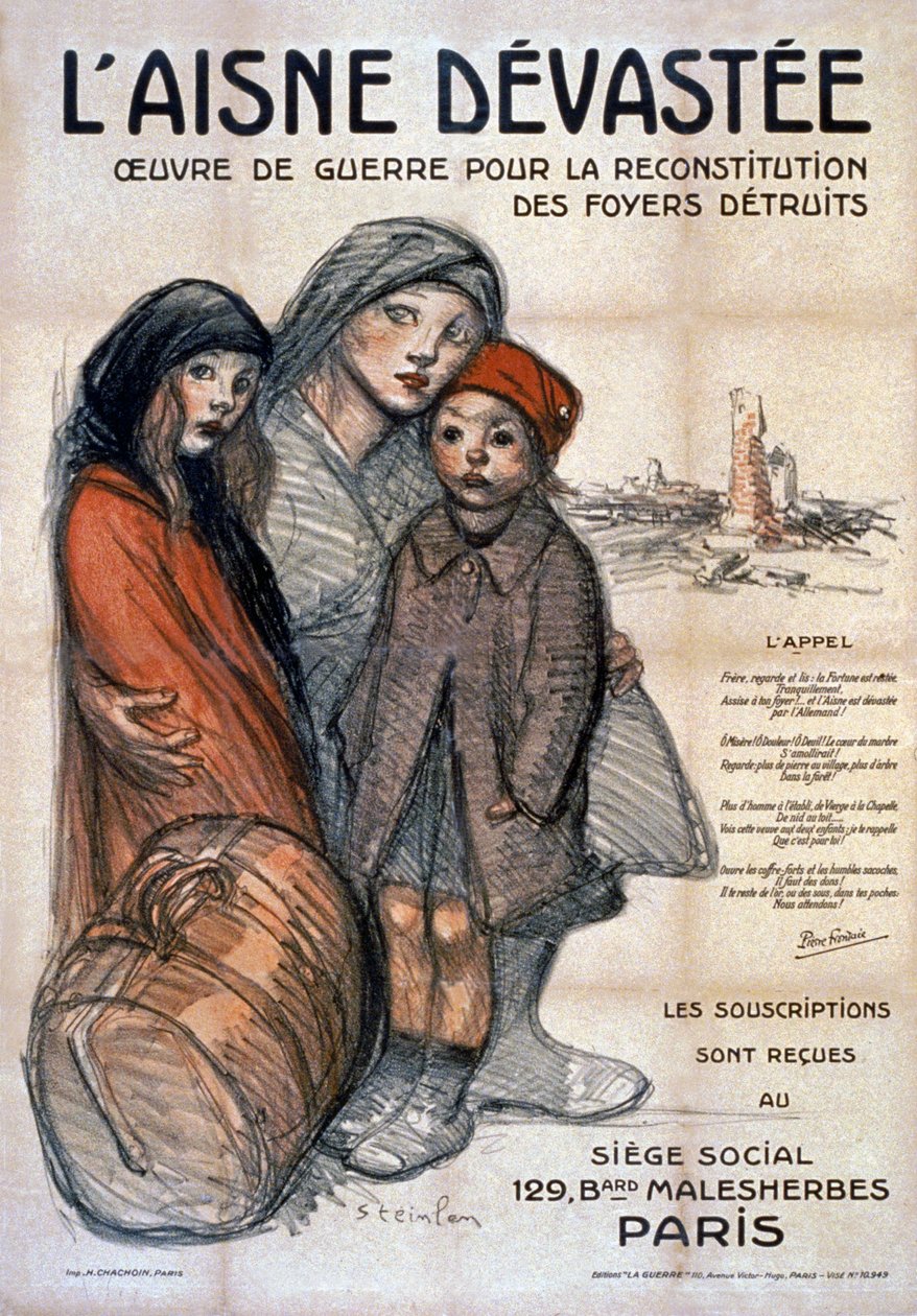 Aisne Devastada, 1919 de Théophile Alexandre Steinlen