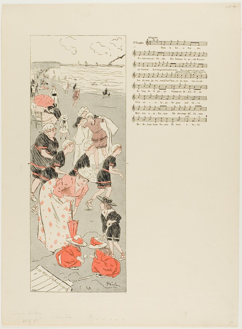 En Trouville de Théophile Alexandre Pierre Steinlen