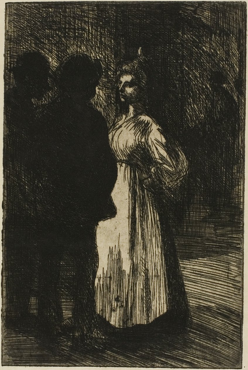 Conversación nocturna de Théophile Alexandre Pierre Steinlen