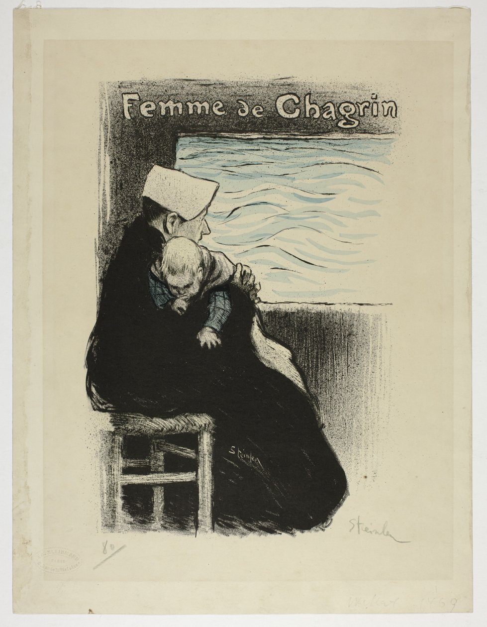 Mujer de dolor de Théophile Alexandre Pierre Steinlen