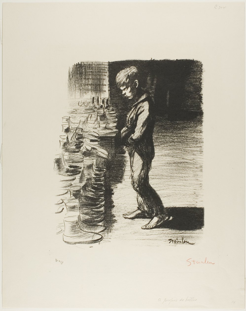 Sobre el tema de las botas de Théophile Alexandre Pierre Steinlen