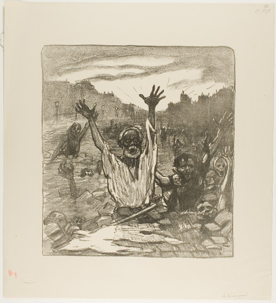El grito de las calles de Théophile Alexandre Pierre Steinlen