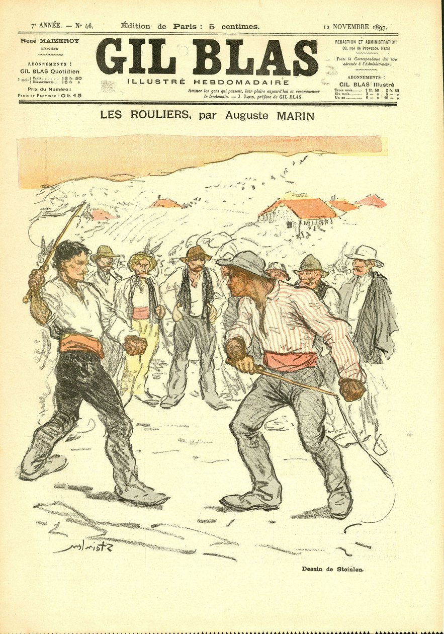 Portada de “Gil Blas” de Théophile Alexandre Steinlen