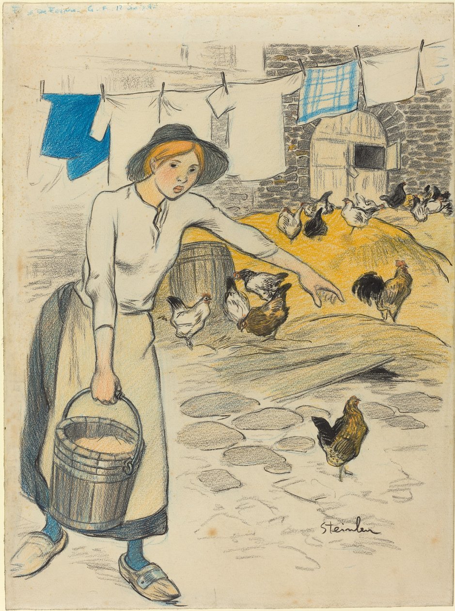Fille de Ferme, 1896 de Théophile Alexandre Steinlen
