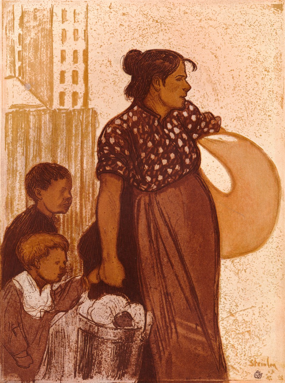 La lavandera, c1900 de Théophile Alexandre Steinlen