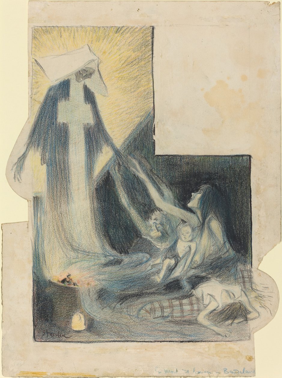 La mort des pauvres-Baudelaire de Théophile Alexandre Steinlen