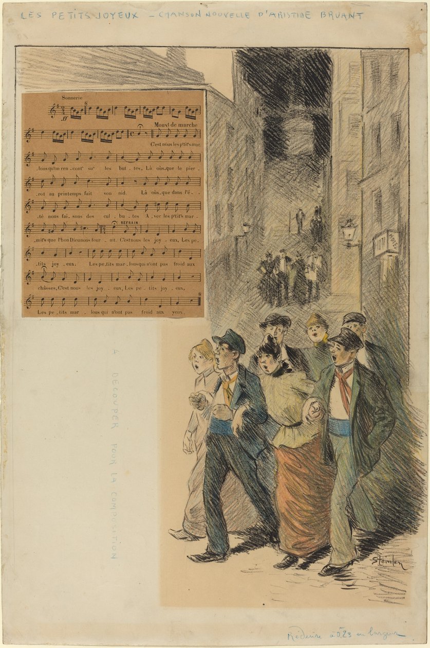 Los pequeños alegres, 1891 de Théophile Alexandre Steinlen