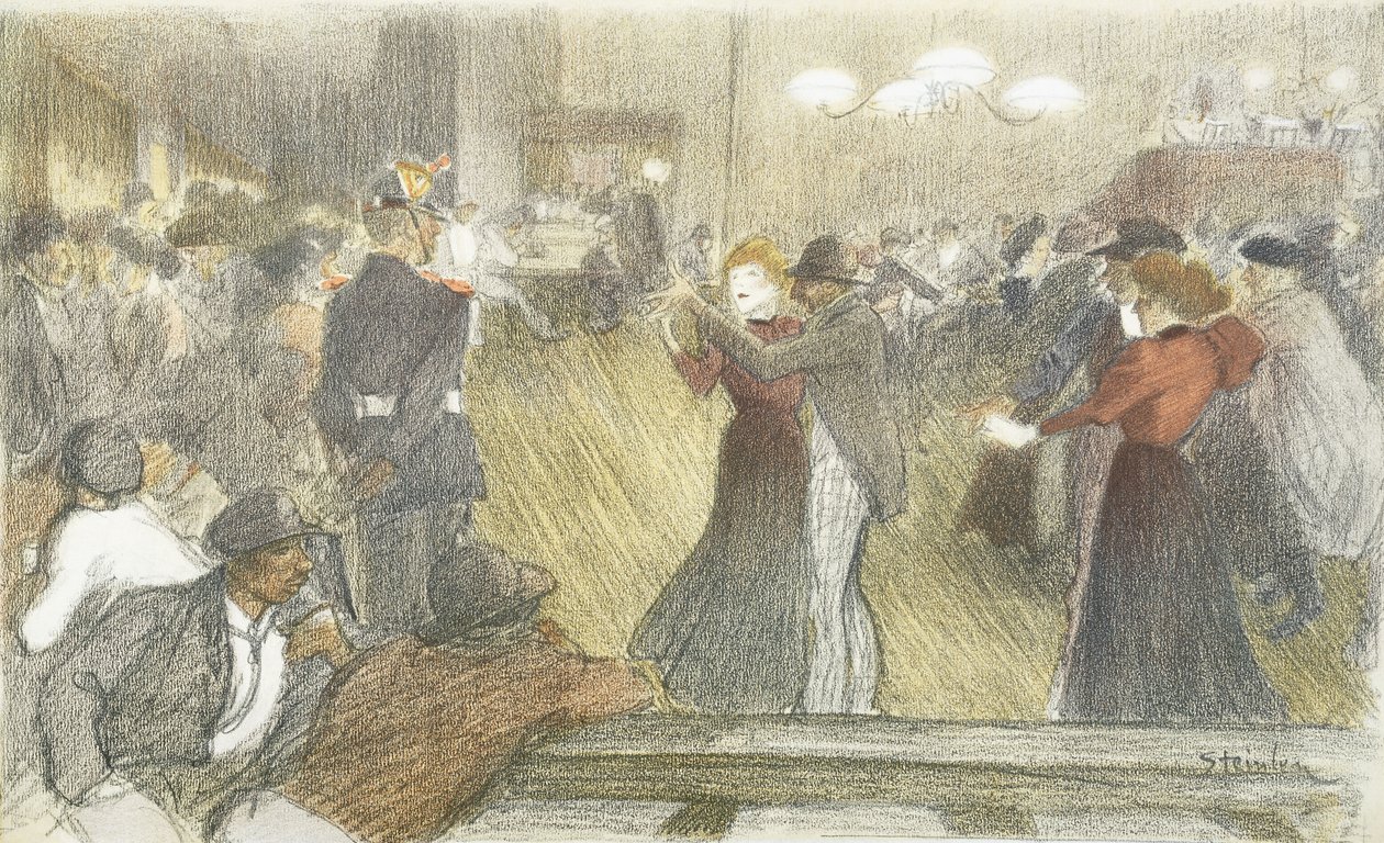 Baile local, 1897-1899 de Théophile Alexandre Steinlen