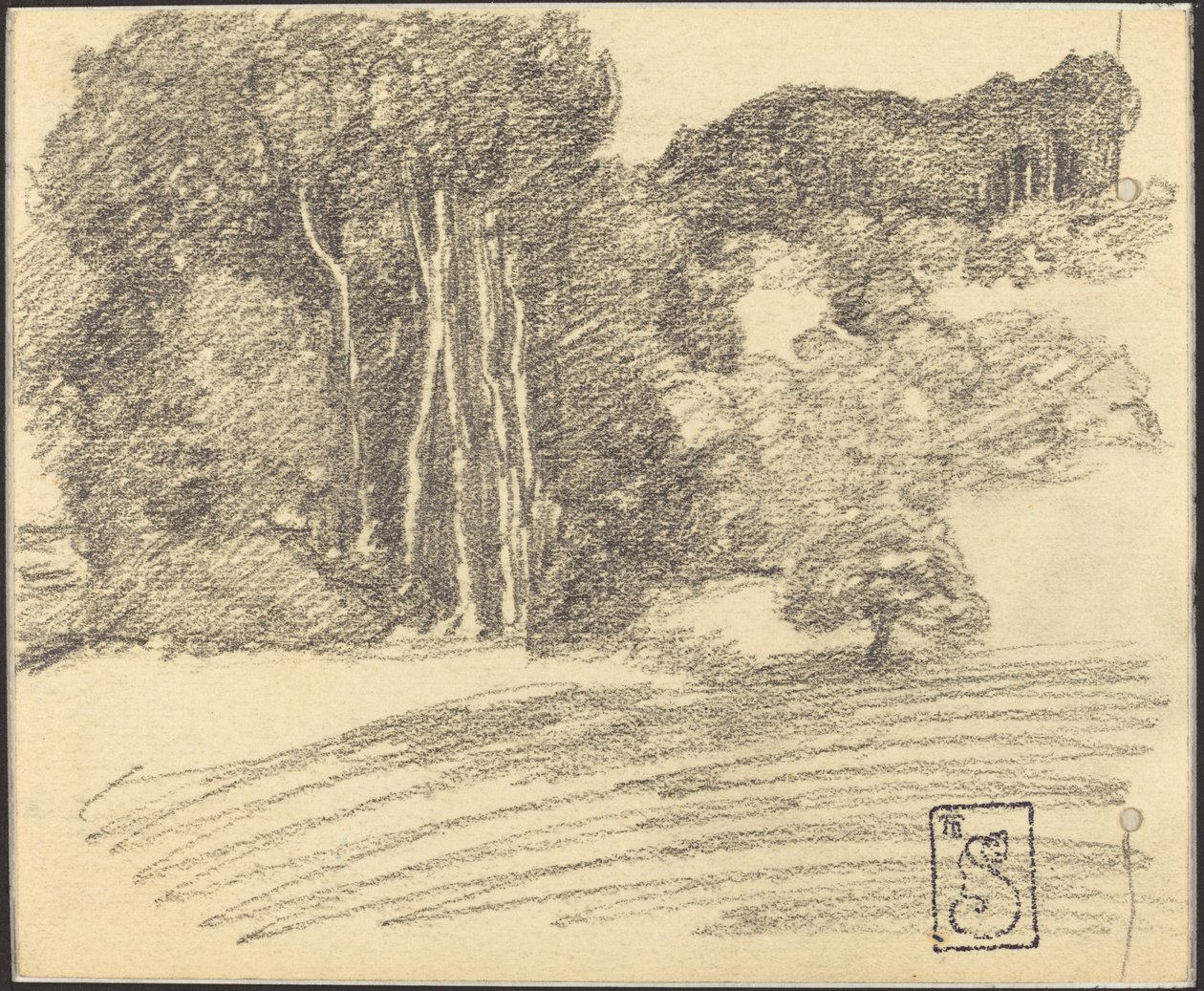 El bosque en Courdemanche de Théophile Alexandre Steinlen