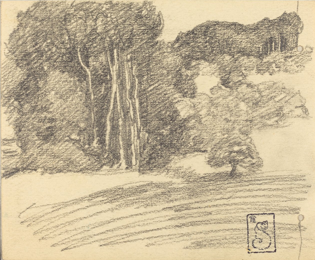 El bosque en Courdemanche, 1895 de Théophile Alexandre Steinlen