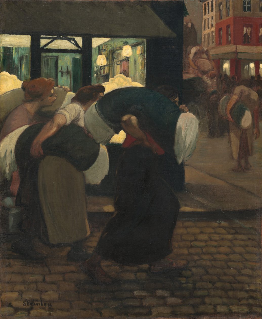 Las lavanderas de Théophile Alexandre Steinlen