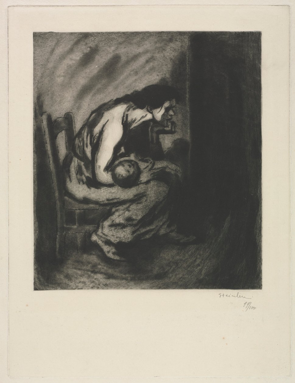 El niño enfermo de Théophile Alexandre Steinlen