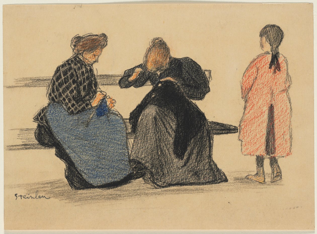 tres figuras de Théophile Alexandre Steinlen