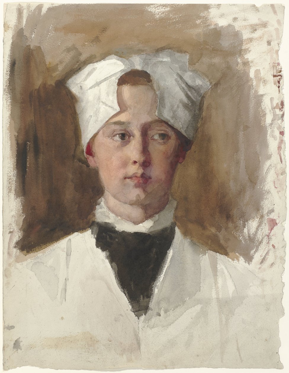 Retrato de una niña huérfana de Thérèse Schwartze