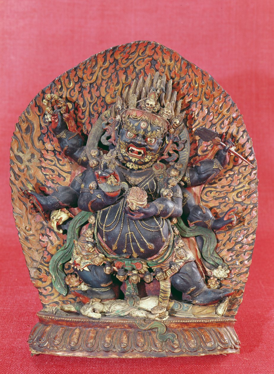 Figura de Mahakala de Tibetan School