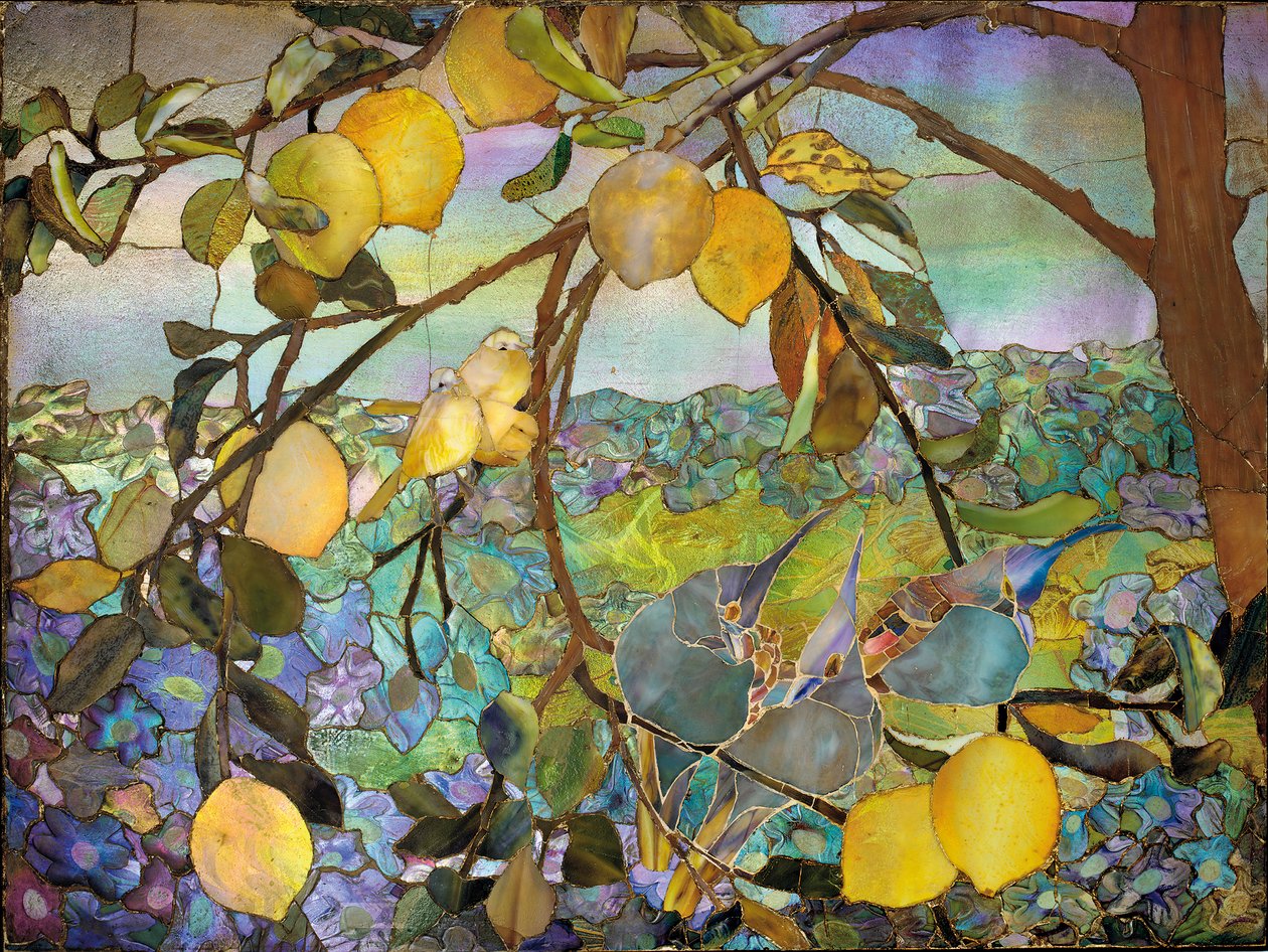 Panel de mosaico Favrile de Tiffany Studios