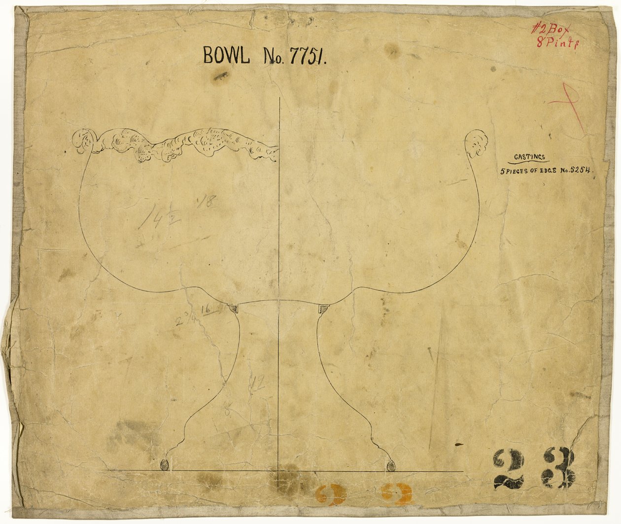 Diseño para Tazón No. 7751 de Tiffany and Company