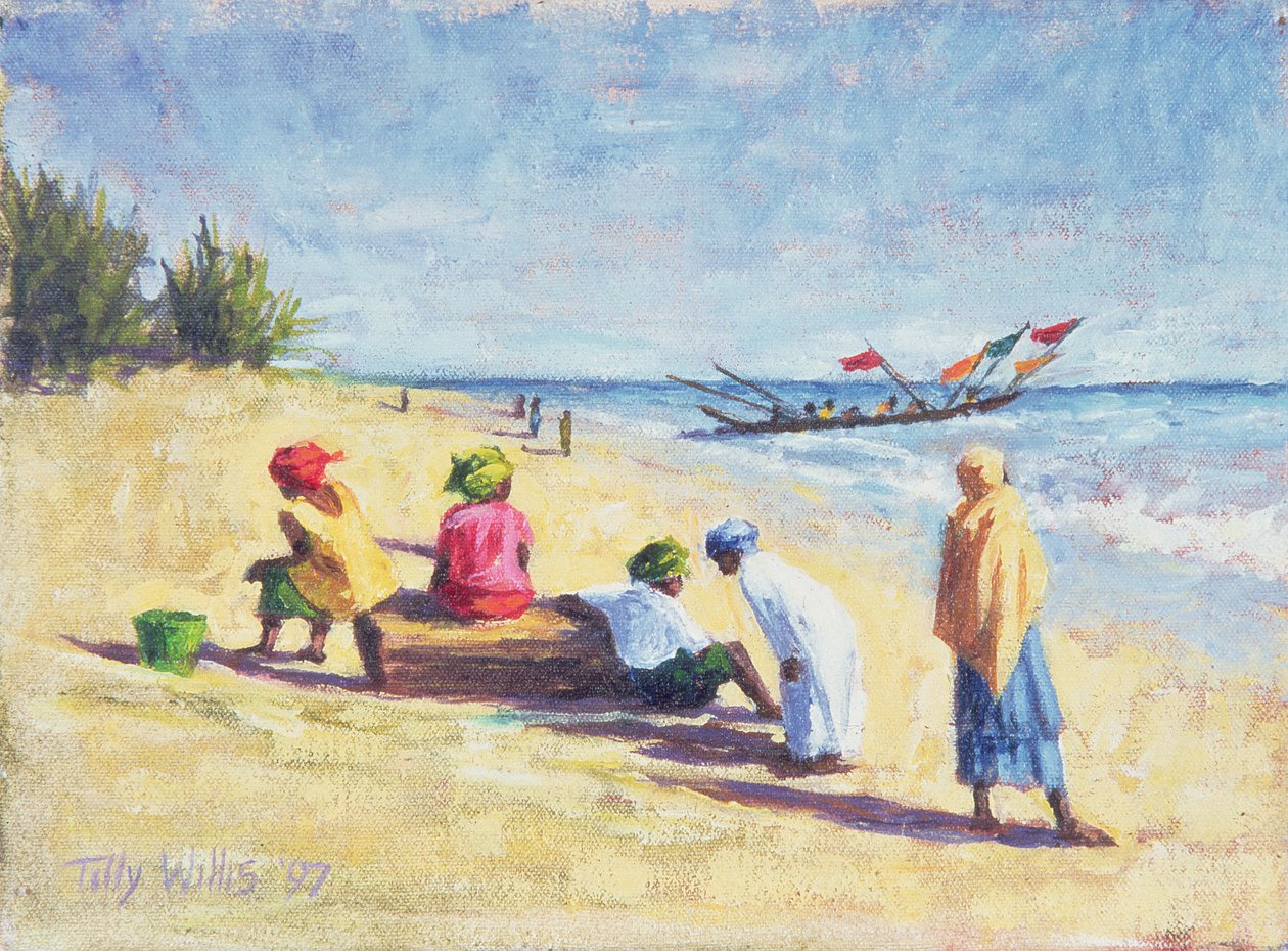 La playa en Abene, Senegal, 1997 de Tilly Willis