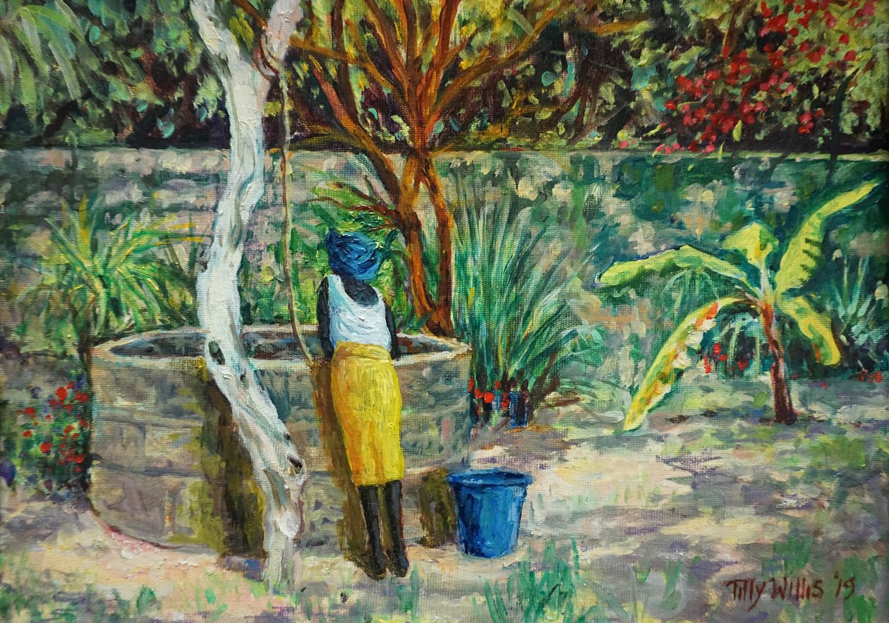 El Cubo Azul 2019 (aceite) de Tilly Willis