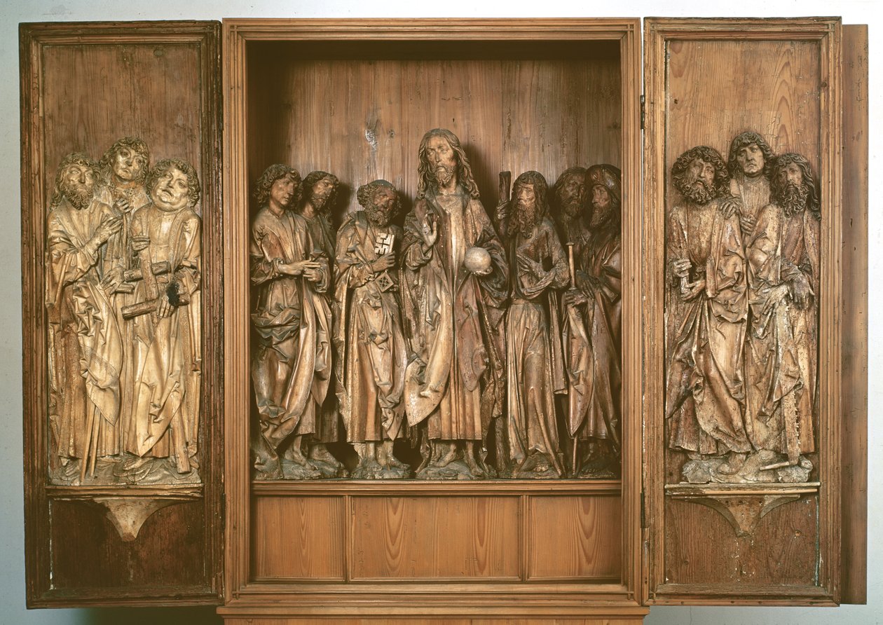 Tríptico de Windsheim que representa a Cristo con los doce apóstoles de Tilman Riemenschneider