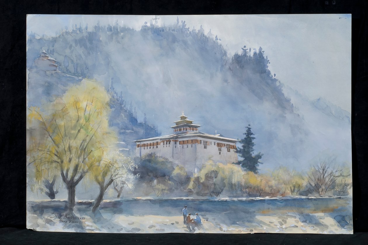 Paro Dzong, Bután, 2013 de Tim Scott Bolton