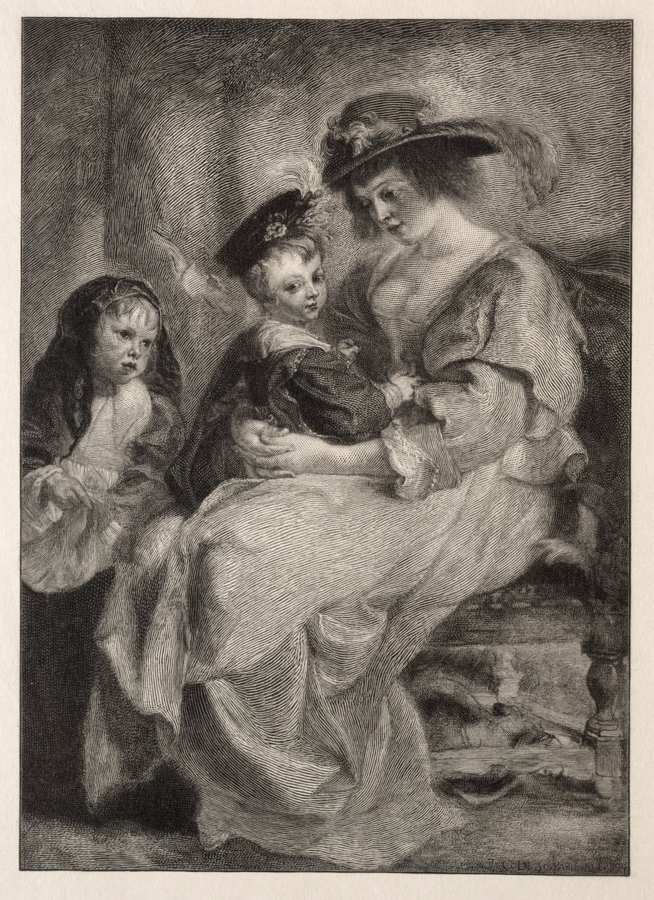 Helen Fourment y sus hijos de Timothy Cole