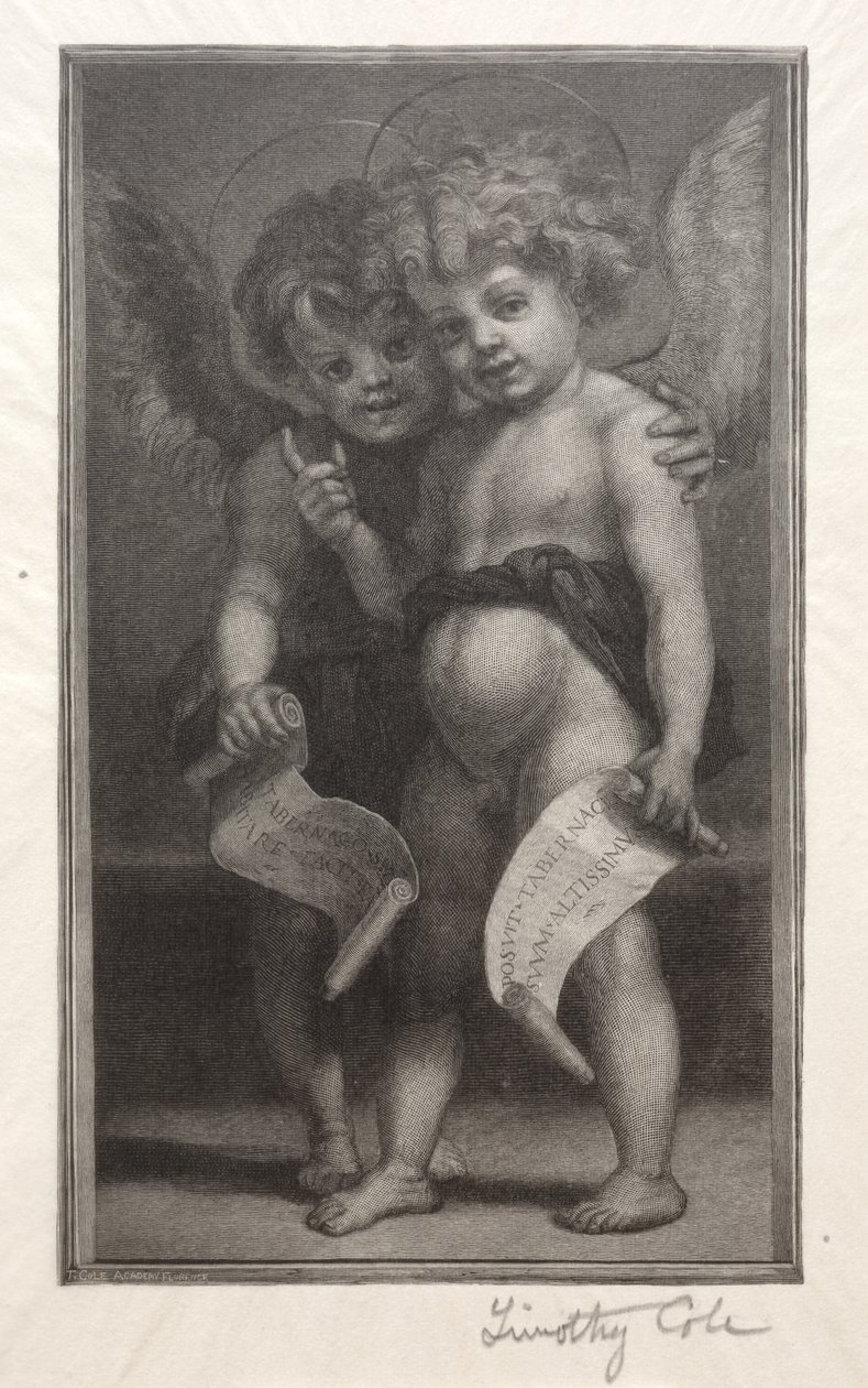 Viejos Maestros Italianos: Dos ángeles niños, 1888-1892 de Timothy Cole